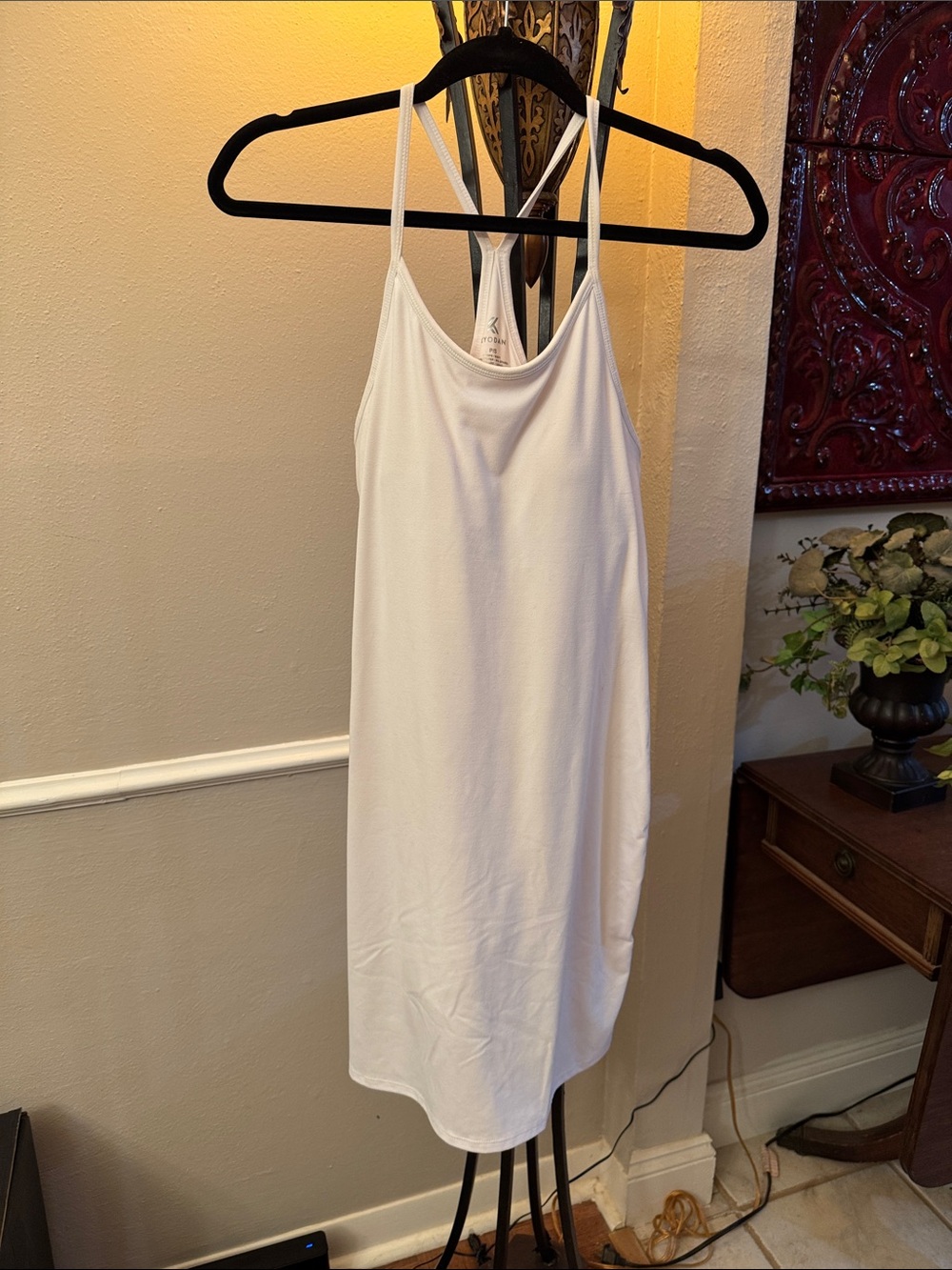 Kyodan White Double-Strap Slip Dress